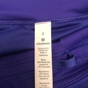 Lululemon shorts size 2